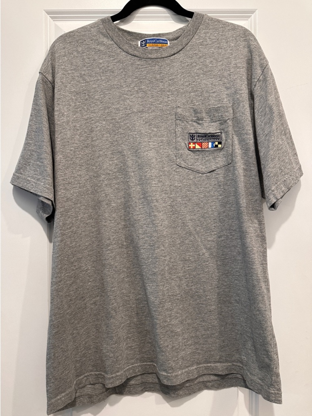 Royal Caribbean Grey Short Sleeve Pocket Tee
